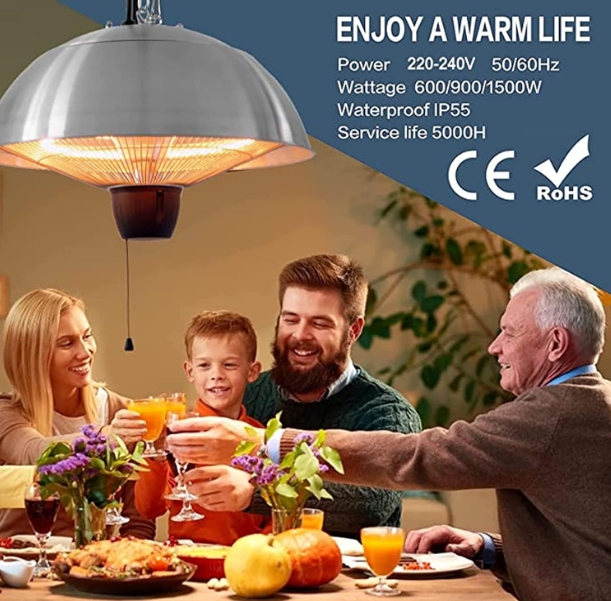 Pyramid patio heater