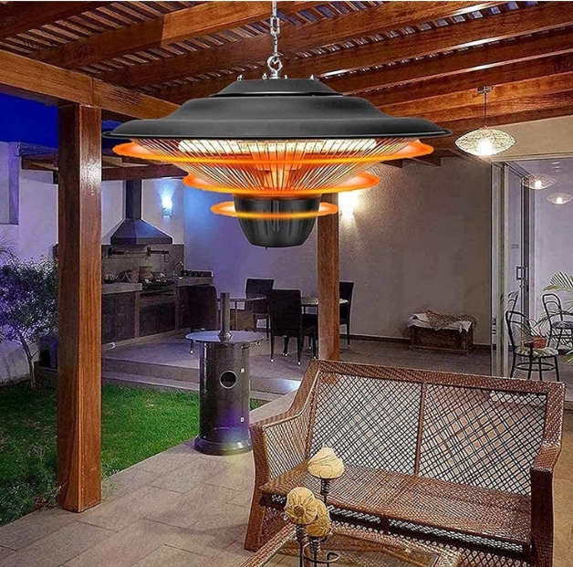 Corner fireplace heater